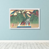 Toile Vue du pont sur la rivière Ina, Nojiri par Hiroshi (Insitu (Plancher de Bois))