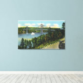 Toile Vue du pont Waldo-Hancock (Insitu (Plancher de Bois))