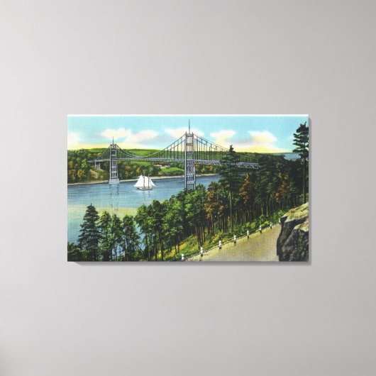 Toile Vue du pont Waldo-Hancock (Recto)