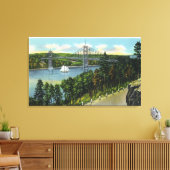 Toile Vue du pont Waldo-Hancock (Insitu(Salon))