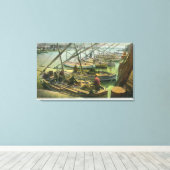 Toile Vue du quai des pêcheurs (Insitu (Plancher de Bois))