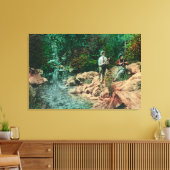 Toile Vue du ruisseau Coyote à Gilroy Hot Springs (Insitu(Salon))