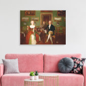 Toile Vue du salon, 1780 (Insitu(Salon))