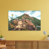 Toile Vue du sentier de marche jusqu'au sommet (Insitu(Salon))