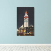 Toile Vue du soir du Ferry Building (Insitu (Plancher de Bois))