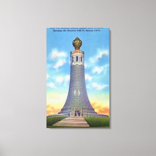 Toile Vue du sommet du mémorial de guerre d'État (Recto)