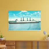 Toile Vue du SP Steamer Contra CostaPort Costa, CA (Insitu(Salon))