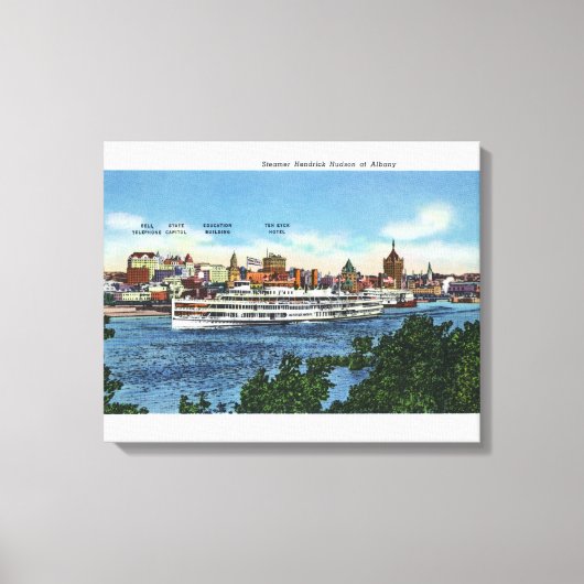 Toile Vue du Steamer Hendrick Hudson (Recto)