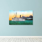 Toile Vue du Steamer Jefferson (Insitu (Plancher de Bois))