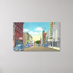 Toile Vue du sud de rue de rue de Genesee