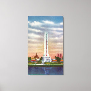 Toile Vue du thermomètre géant de Texaco