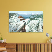 Toile Vue du Train au Sommet de la Côte (Insitu(Salon))