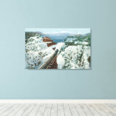 Toile Vue du Train au Sommet de la Côte (Insitu (Plancher de Bois))