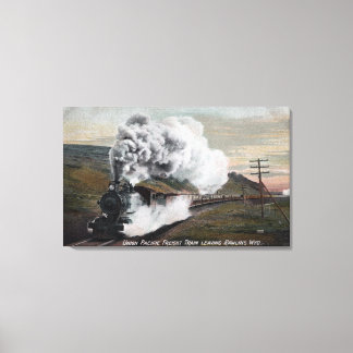 Toile Vue du train de marchandises Union Pacifique