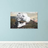 Toile Vue du train de marchandises Union Pacifique (Insitu (Plancher de Bois))