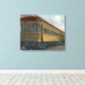 Toile Vue du train électrique du Nord (Insitu (Plancher de Bois))
