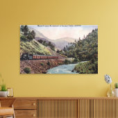 Toile Vue du train entrant dans la vallée de Yosemite (Insitu(Salon))