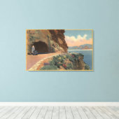 Toile Vue du tunnel de Cave Rock depuis Hwy (Insitu (Plancher de Bois))