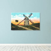 Toile Vue d'un ancien moulin à vent (Insitu (Plancher de Bois))