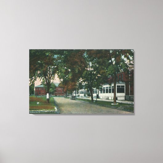 Toile Vue d'un camp militaire américain (Recto)