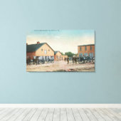 Toile Vue d'un exercice d'artillerie à Presidio (Insitu (Plancher de Bois))