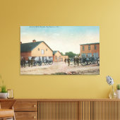 Toile Vue d'un exercice d'artillerie à Presidio (Insitu(Salon))