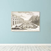 Toile Vue d'un jardin fleuri près de Vienne, de 'Vorstel (Insitu (Plancher de Bois))