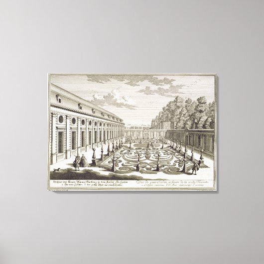 Toile Vue d'un jardin fleuri près de Vienne, de 'Vorstel (Recto)