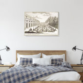 Toile Vue d'un jardin fleuri près de Vienne, de 'Vorstel (Insitu(Chambre))