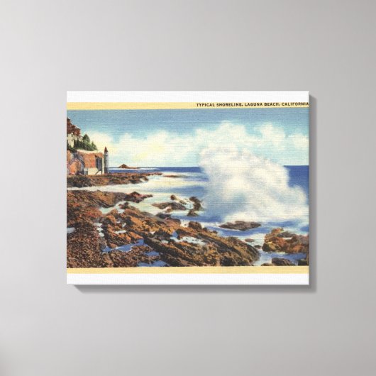 Toile Vue d'un littoral typique (Recto)