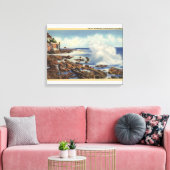 Toile Vue d'un littoral typique (Insitu(Salon))