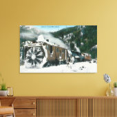 Toile Vue d'un souffle de neige du Rotary dans les monta (Insitu(Salon))