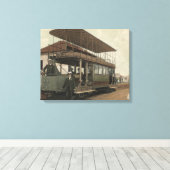 Toile Vue d'un téléphérique à deux ponts (Insitu (Plancher de Bois))