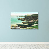 Toile Vue d'un village de pêcheurs chinois (Insitu (Plancher de Bois))