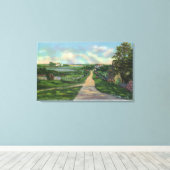 Toile Vue d'une ancienne voie de Cape Cod (Insitu (Plancher de Bois))