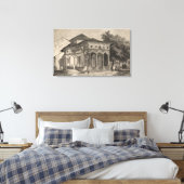 Toile Vue d'une église à Bucarest (Insitu(Chambre))