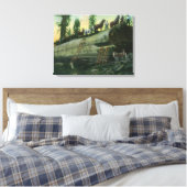 Toile Vue d'une équipe de journalisation sur un séquoia  (Insitu(Chambre))