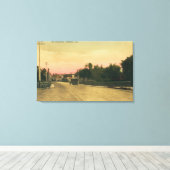 Toile Vue d'une Ford Model-T sur le boulevard (Insitu (Plancher de Bois))