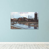 Toile Vue d'une fraise (Insitu (Plancher de Bois))