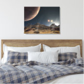 Toile Vue d'une lune hypothétique en orbite (Insitu(Chambre))
