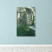 Toile Vue d'une roue d'eauRedding, CA (Insitu (Plancher de Bois))