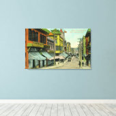 Toile Vue d'une rue Chinatown (Insitu (Plancher de Bois))