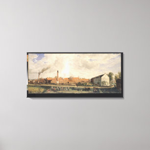 Toile Vue d'une usine de sucre