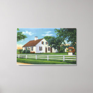 Toile Vue d'une vieille maison de Cape Cod