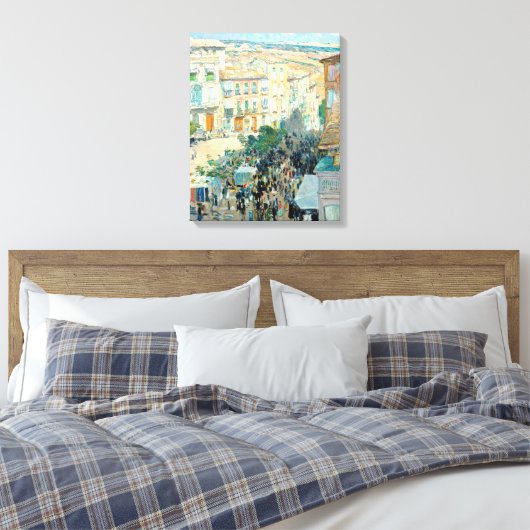 Toile Vue d'une ville française du sud par Childe Hassam (Insitu(Chambre))