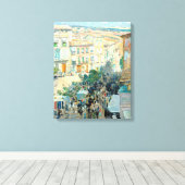 Toile Vue d'une ville française du sud par Childe Hassam (Insitu (Plancher de Bois))