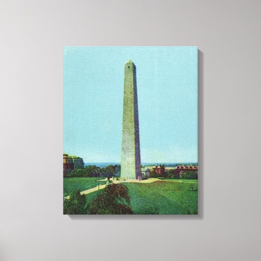Toile Vue éloignée du monument Bunker (Recto)