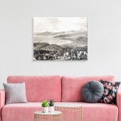 Toile Vue éloignée du volcan Aconcagua (Insitu(Salon))