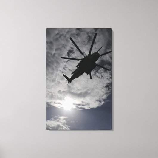 Toile Vue en angle faible d'un CH-53E (Recto)