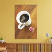 Toile Vue en grand angle d'une tasse de thé (Insitu(Salon))